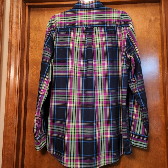 Men's Chaps Long Sleeve Button Down Easy Care Dress Shirt - SzM - Picture 2 of 5